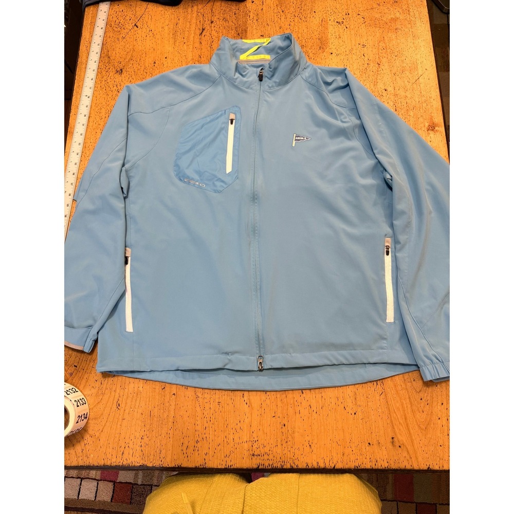 Arcola Country Club • Zero Restriction Jacket 2XL Blue Full Zip Golf Windbreaker